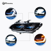 AKD is suitable for 2007-2010 BMW 3 Series E92 two-color spoon headlights two-color front lighting four near and eight far