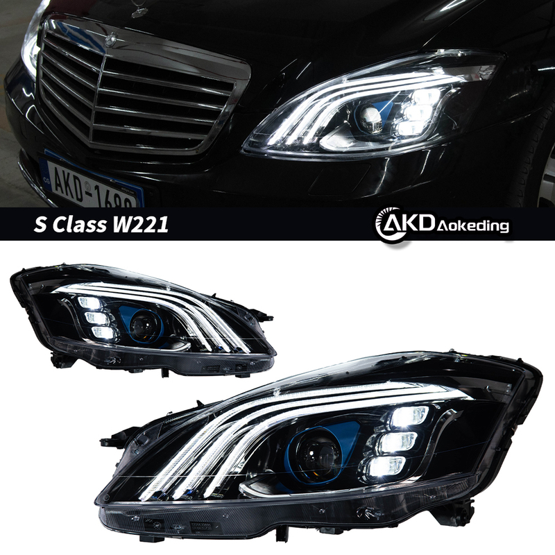 AKD Car Styling Head Lamp for Benz W221 Headlights 2006-2009 S300 S400 Headlight LED DRL Signal Maybach Style Auto Accessories