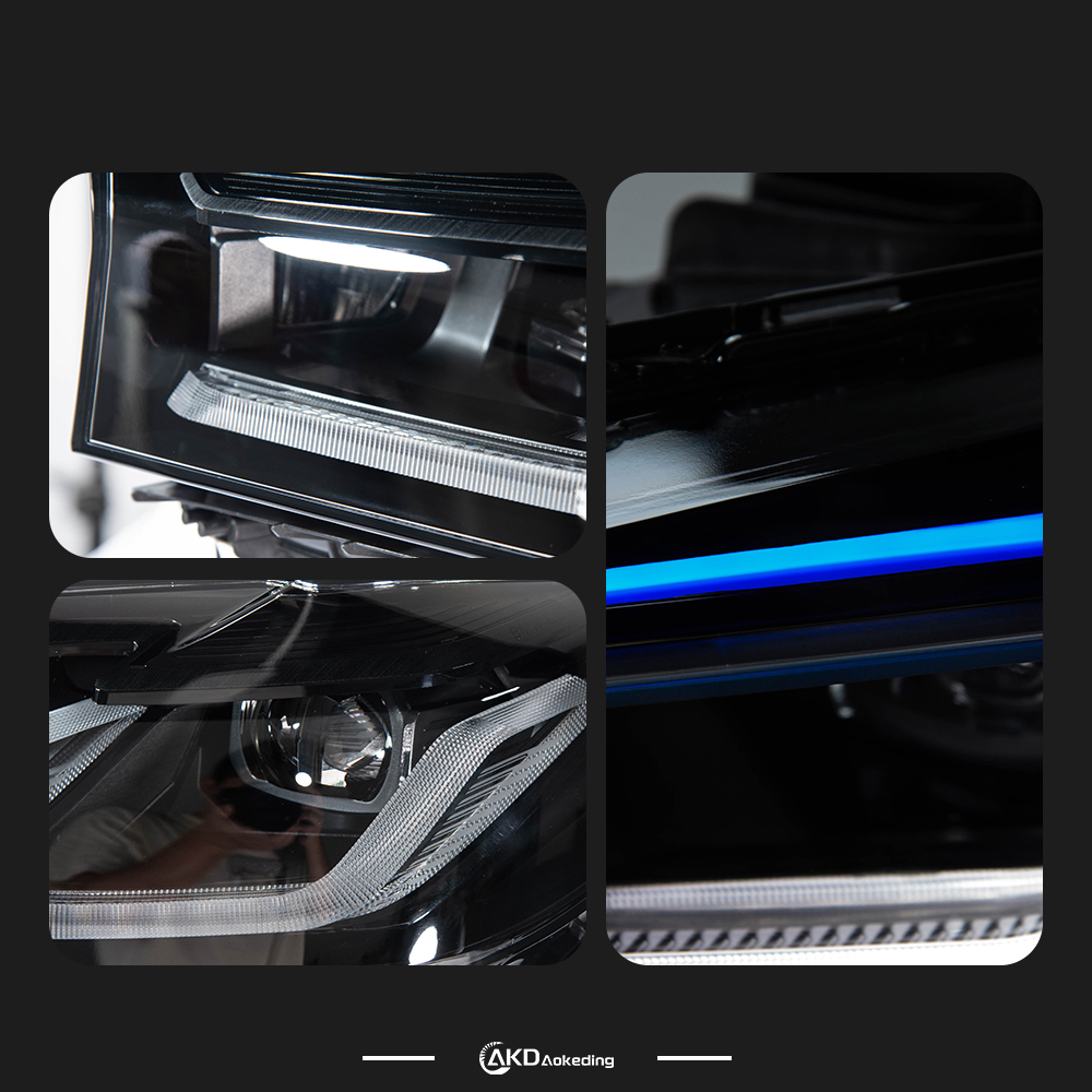 AKD For BMW G30 Pre LCI Car Headlamp Assembly Modification Upgrade Black Knight