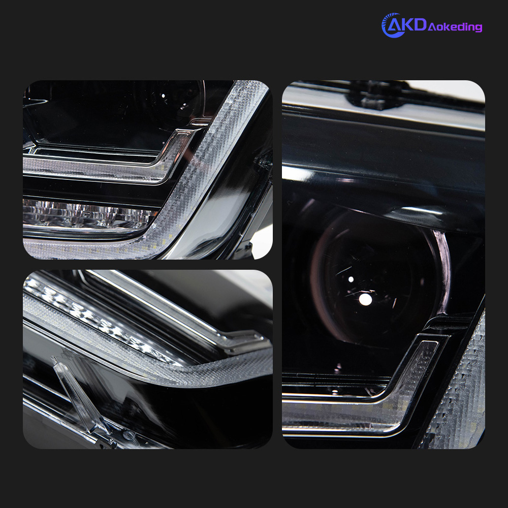AKD Car Styling Head Lamp for VW Amarok Headlights 2010-2020 LED Headlight Projector Lens DRL Signal Animation Auto Accessories