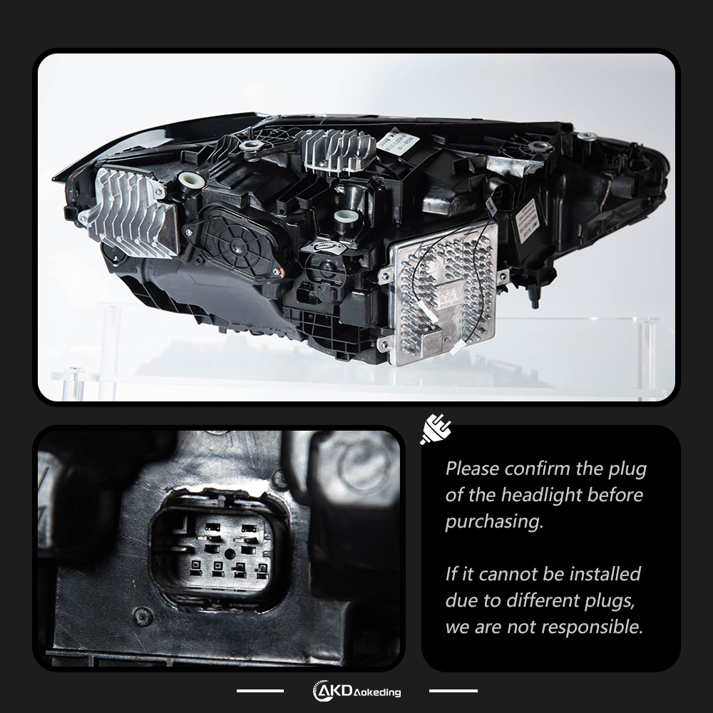 AKD For BMW 4 Series G22 G23 G26 M4 modified LED laser headlight assembly dual color golden eye