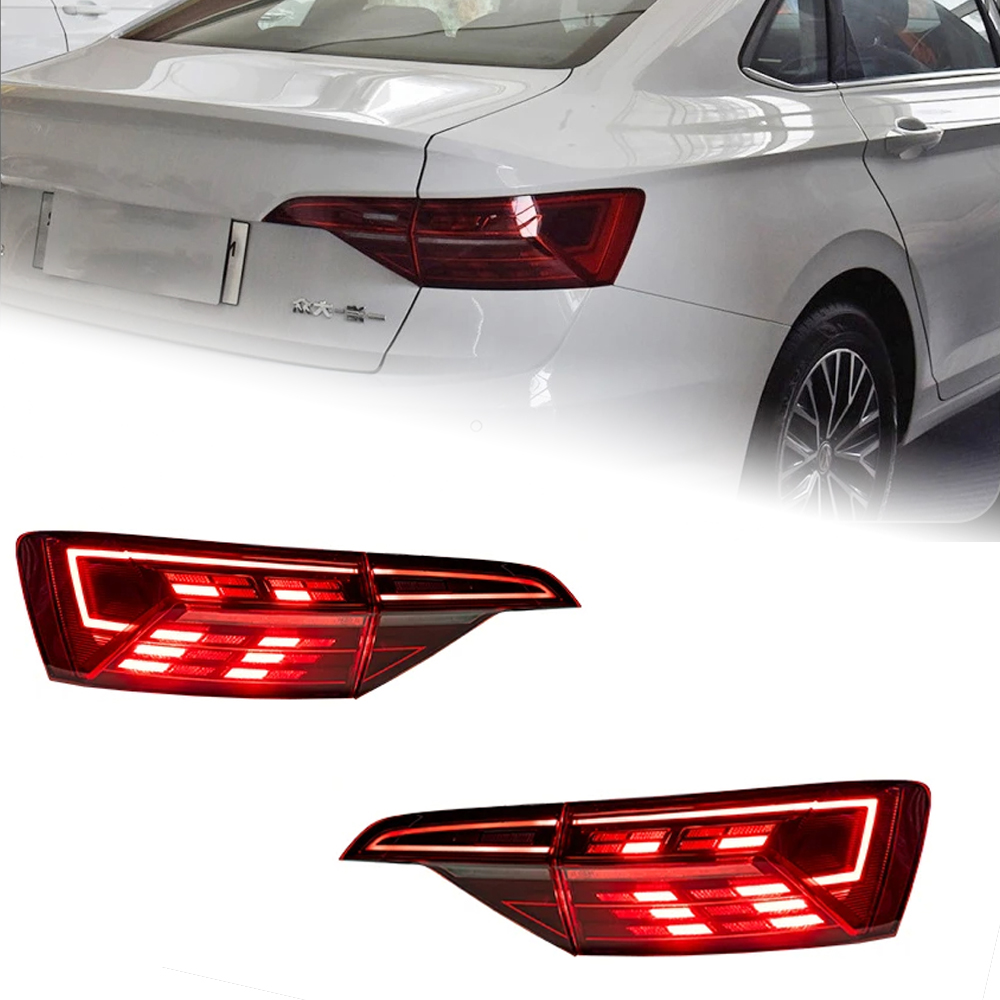 AKD Car Lights for Volkswagen Jetta Sagitar 2019-2022 LED Auto Taillight Assembly Upgrade AKD Original Design Exterior Accessories