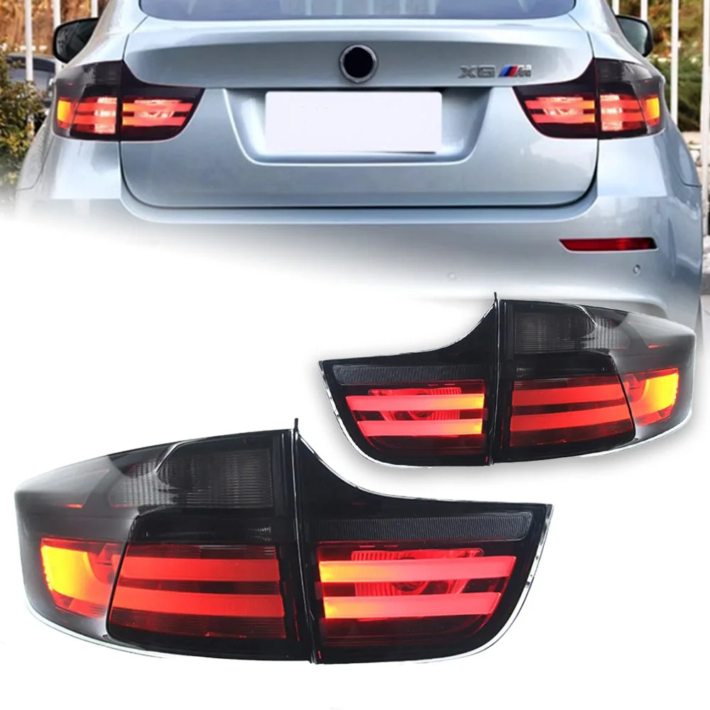 AKD Tail Lamp for BMW X6 E71 LED Tail Light 2008-2014 E71 Rear Fog Brake Turn Signal Automotive Accessories