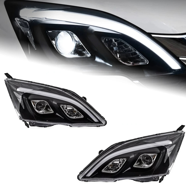 AKD Car Styling Head Lamp for CR-V Headlights 2007-2011 CRV LED Headlight led DRL Double Lens Hid Bi Xenon Auto Accessories