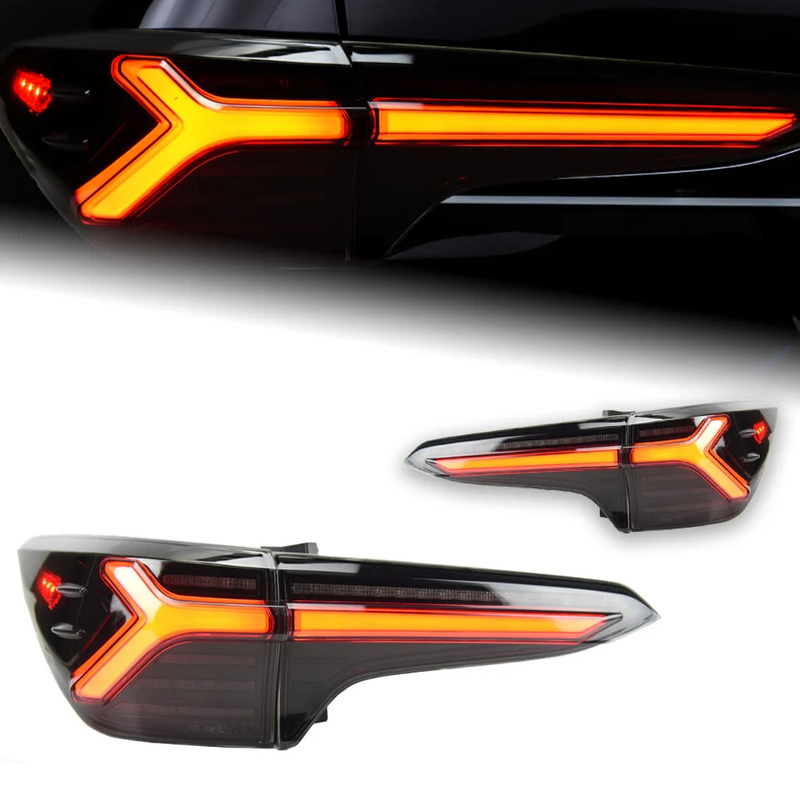 AKD Car Styling Tail Lampfor Toyota Fortuner Tail Lights 2016-2019 New Fortuner LED Tail Light DRL Dynamic Signal auto Accessories