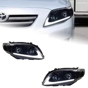 AKD Head Lamp for Toyota Corolla LED Headlight 2007-2010 Headlights Corolla DRL Turn Signal High Beam Angel Eye Projector Lens