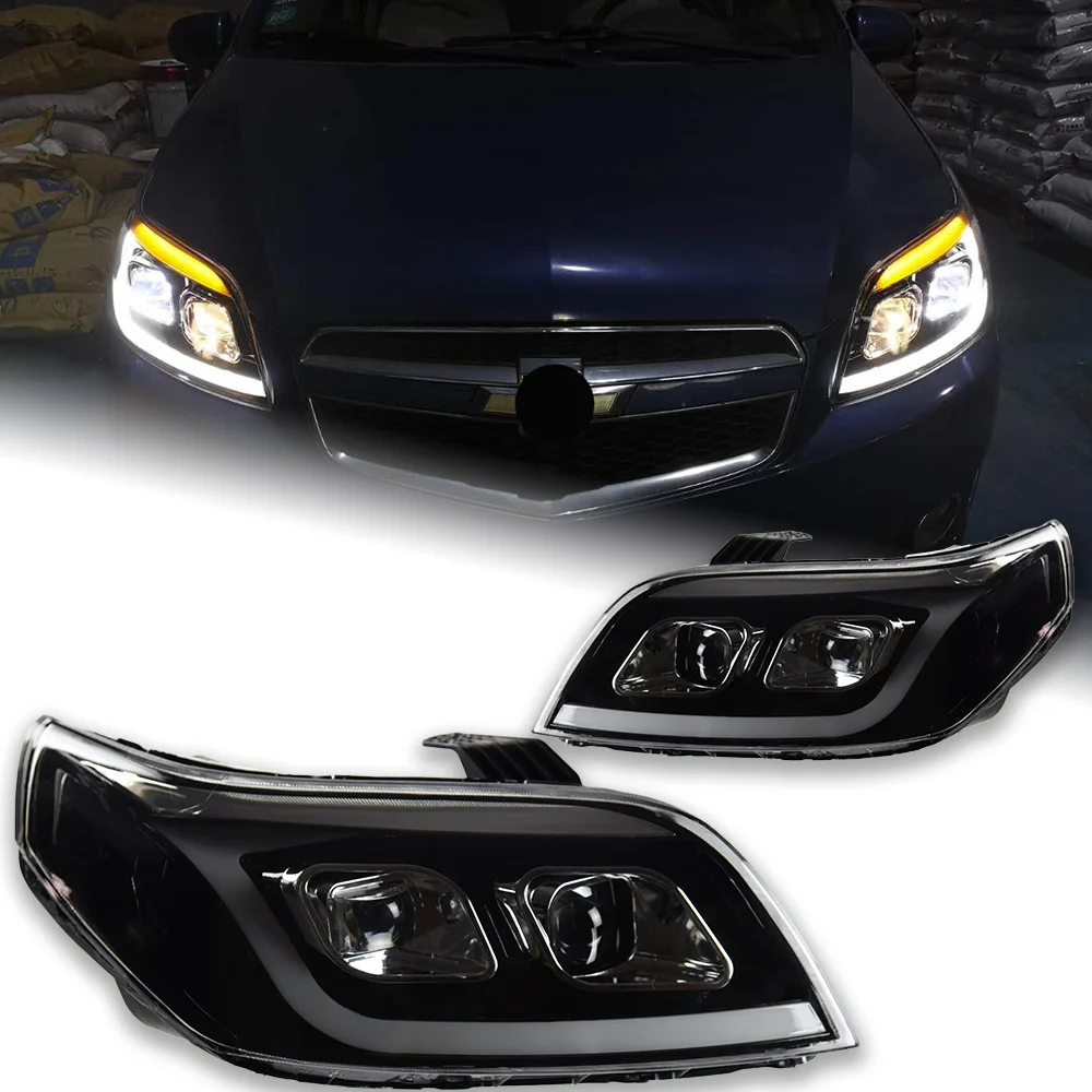 AKD Car Styling for Chevrolet Aveo Headlight 2008-2012 Lova LED Headlight Nexia DRL Hid Head Lamp Bi Xenon Beam Accessories