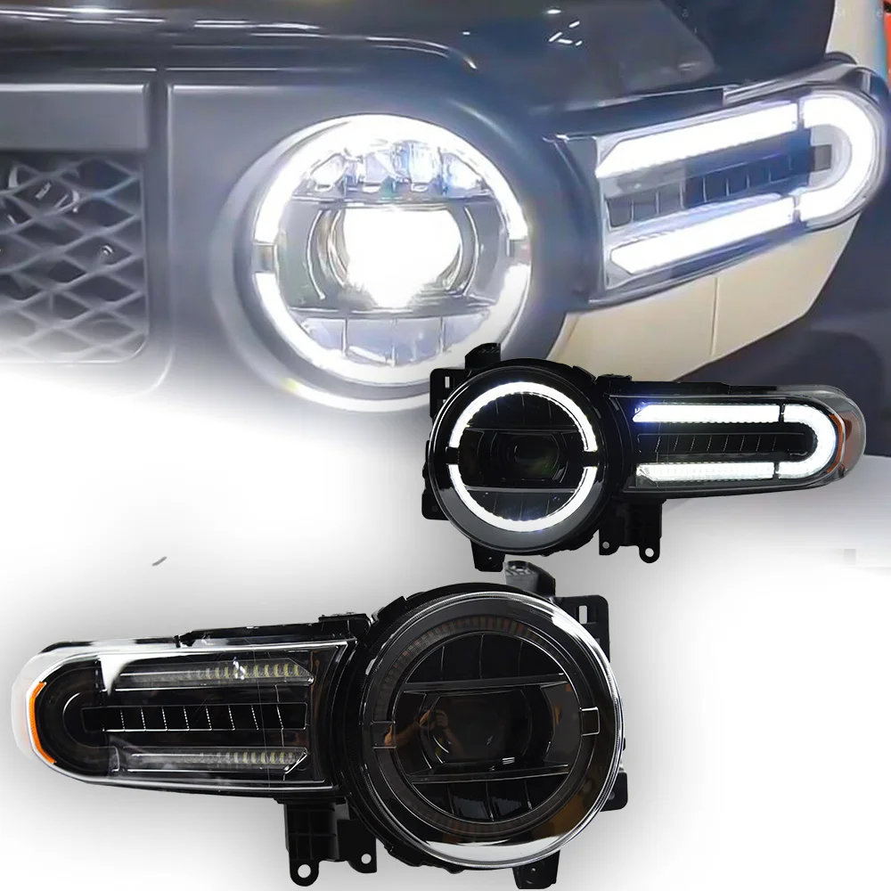 AKD Car Styling Head Lamp for Toyota FJ Cruiser Headlights 2007-2020 FJ150 LED Headlight Projector Lens DRL Auto Accessories