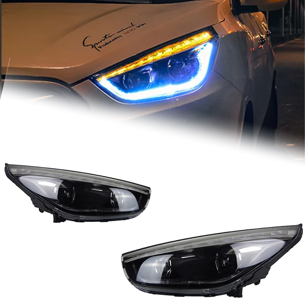 AKD Car Styling Head Lamp for Hyundai IX35 Headlight 2010-2016 New Tucson LED Headlight DRL Hid Bi Xenon Auto Accessories