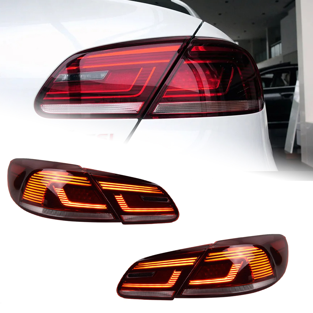 AKD Car Lights for VW CC 2013-2017 LED Auto Taillight Assembly Upgrade AKD Original Design Rear Lamp Dynamic Backlight Accessories