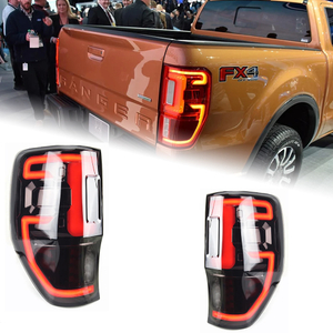 AKD Car Styling for Ford Ranger Tail Lights 2012-2018 Ranger T8 T6 Tail Lamp LED Tail Light DRL Brake Reverse auto Accessories