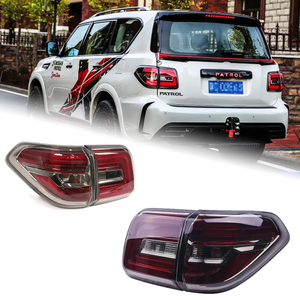 AKD Car Styling for Nissan Patrol Tail Lights 2012-2018 Tourle LED Tail Lamp LED DRL Brake Signal Reverse auto Accessories