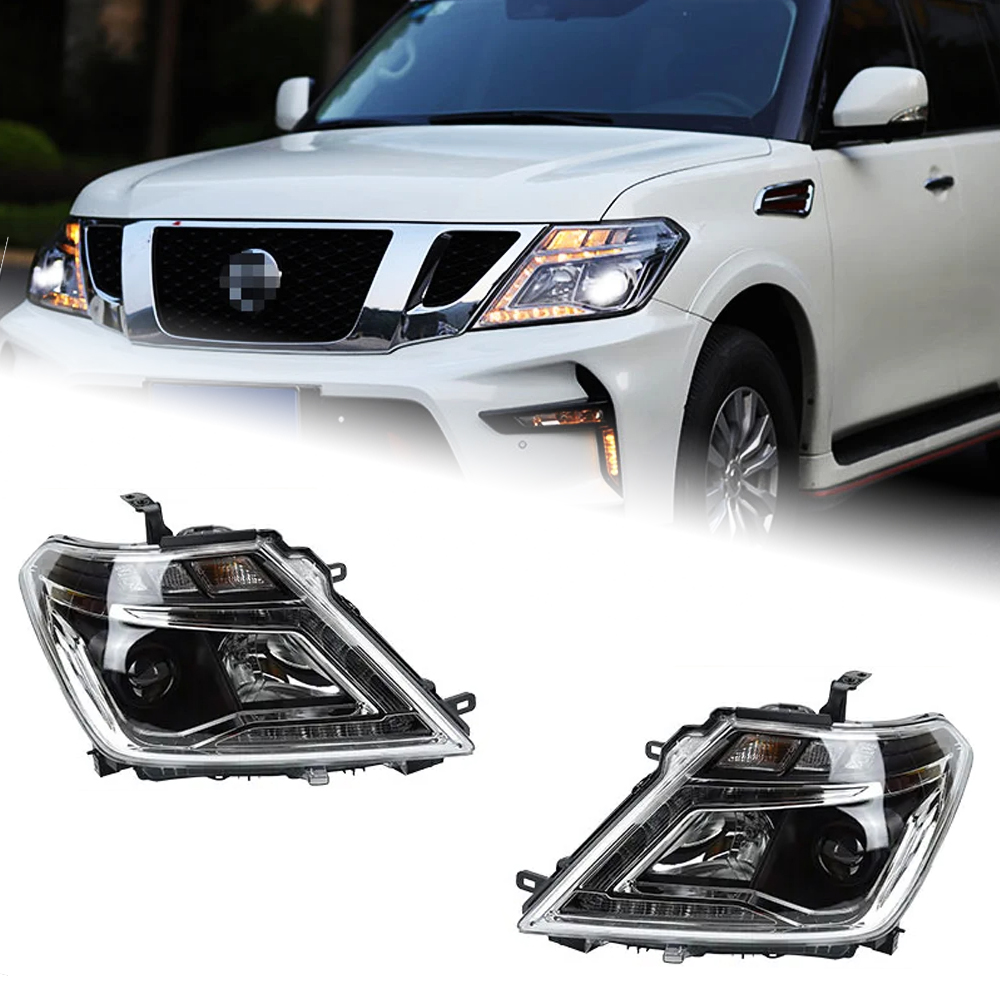 AKD Car Styling Head Lamp for Nissan Patrol Headlights 2013-2016 Tourle LED Headlight LED DRL Hid Bi Xenon Auto Accessories