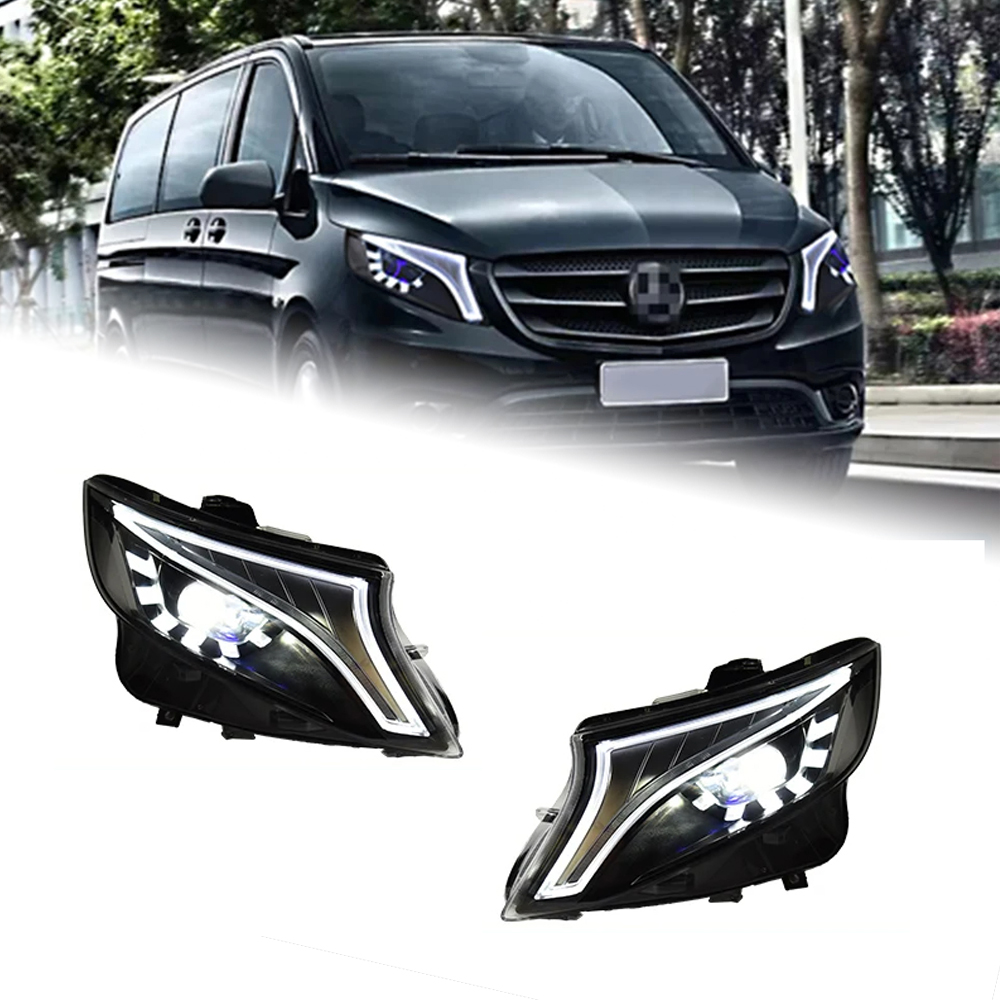 AKD Car Lights For Vito 2016-2020 W447 Metris V Class V220d V250 V260 LED Auto Headlight Concept Design Lamp Accessories Upgrade