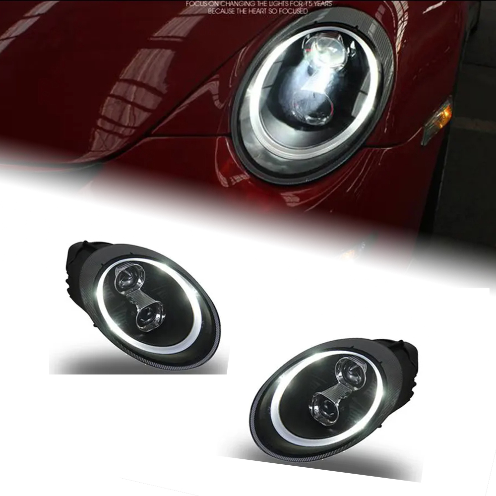 AKD Car Styling for Porsche 997 Headlights 2005-2008 911 LED Headlight DRL High Low Beam Xenon Head Lamp Accessories