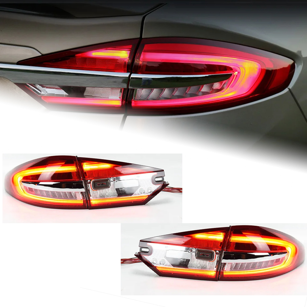 AKD Car Styling for Ford Fusion Tail Lights 2013-2019 Mondeo LED Tail Lamp LED DRL Signal Brake Reverse auto Accessories