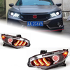 AKD Car Styling Headlights for Honda CIVIC X G10 Mustang LED Headlight 2016-2021 Head Lamp DRL Signal Projector Lens Automotive