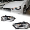 AKD Car Styling for A4 Headlights 2013-2016 A4L RS4 Sedan Headlight DRL Hid Head Lamp Angel Eye Bi Xenon Beam Accessories