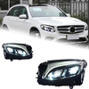 AKD Car Styling Headlights for Benz GLC W253 FLC LED Headlight 2016-2019 GLC200 GLC260 GLC300 GLC350 GLC43 GLC63 Upgrade Head Lamp DRL Signal Projector Len Automotive Accessories