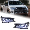 AKD Car Lights For Toyota Hilux Revo Rocco Vigo 2015-2021 LED Auto Headlights Assembly Upgrade Bicofal Lens Signal Lamp Tool Accessories