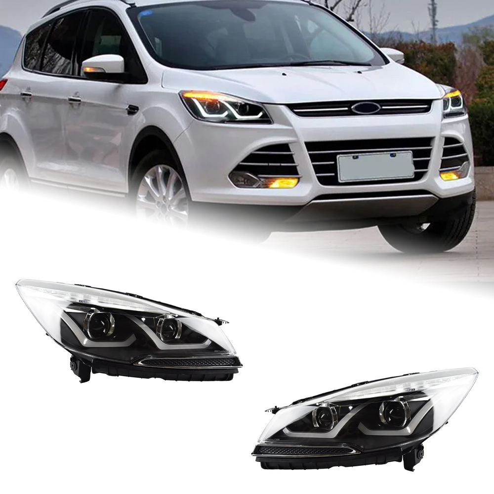 AKD Car Styling for Ford Escape Kuga Headlight 2014-2016 Kuga LED Headlight DRL Hid Head Lamp Angel Eye Bi Xenon Beam Accessories