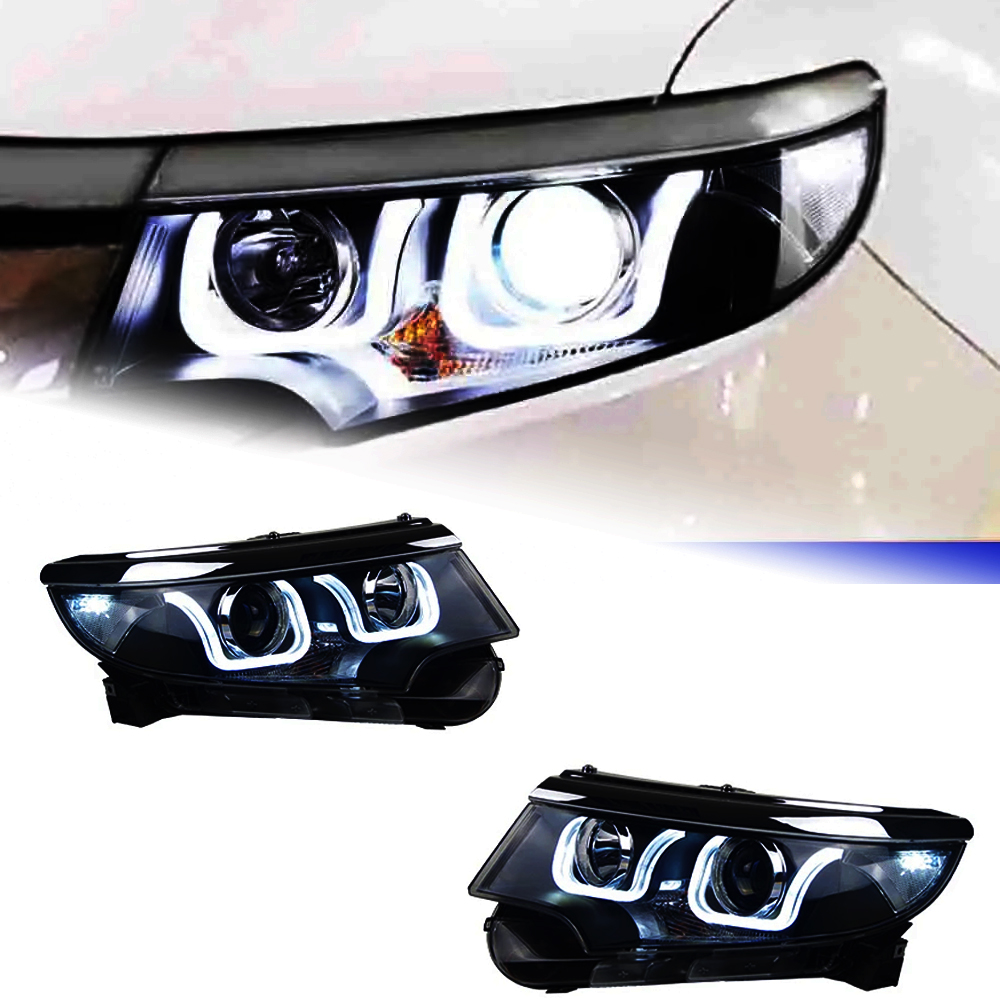 AKD Car Styling for Ford Edge Headlights 2010-2014 Edge LED Headlight DRL Hid Head Lamp Angel Eye Bi Xenon Beam Accessories