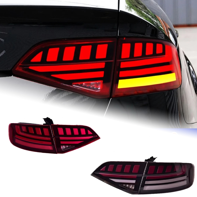 AKD Tail Lamp for Audi A4 B8 LED Tail Light 2009-2012 A4L Rear Fog Brake Turn Signal Automotive Accessories