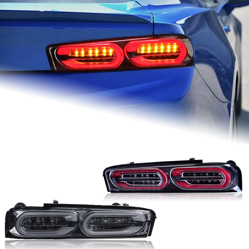 AKD Car Styling Tail Lamp for Camaro LED Tail Light 2016-2020 Camaro Dynamic Signal Tail Lights DRL Brake Reverse auto Accessories