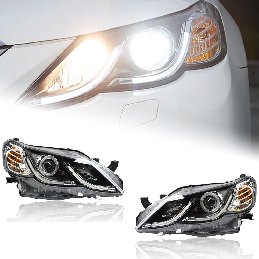 AKD Car Styling Head Lamp for Toyota Mark X Headlights 2010-2013 Reiz LED Headlight LED DRL Bi Xenon Head Lamp Auto Accessories