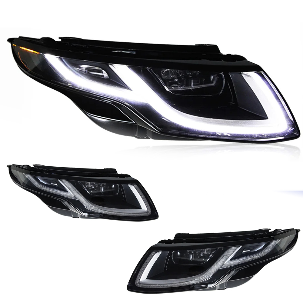 AKD Head Lamp for Range Rover Evoque LED Headlights 2013-2017 Evoque DRL Turn Signal High Beam Angel Eye Projector Lens