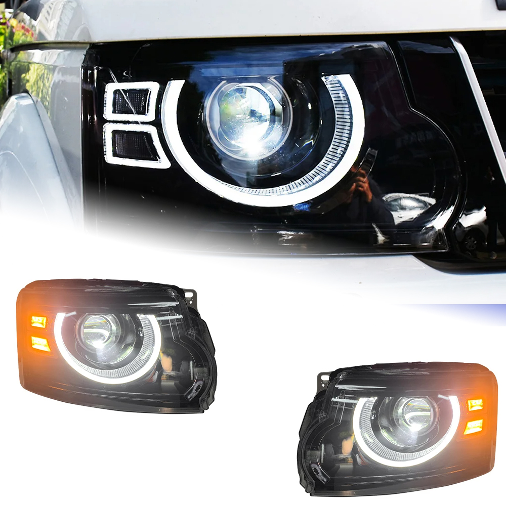 AKD Car Lights For Discovery 4 2010-2017 LR4 LED Auto Headlight Assembly Upgrade Defender Design Dynamic Lamp Tool Accessories