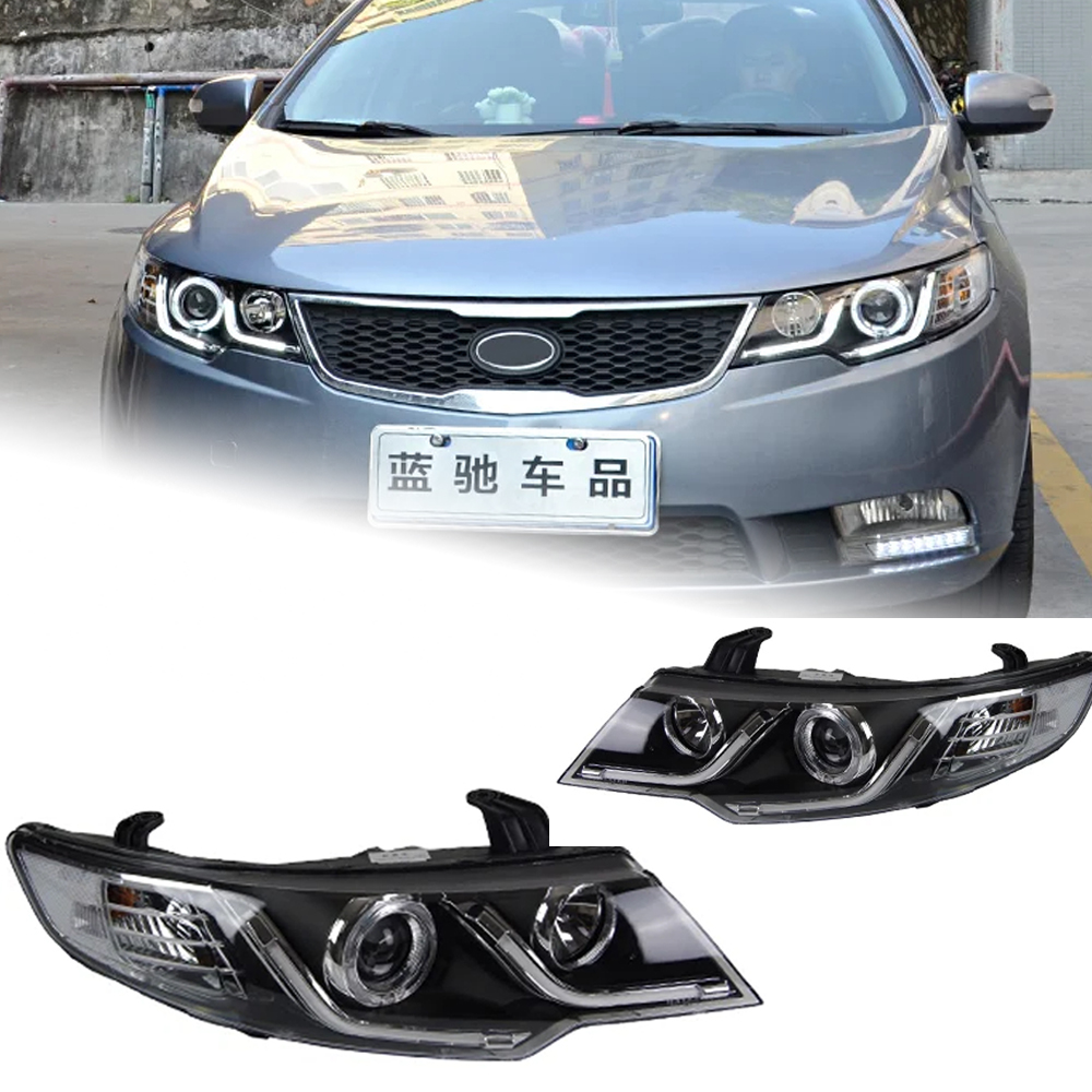 AKD Car Styling Head Lamp for Kia Forte Headlights 2009-2015 Forte Coupe LED Headlight LED DRL Hid Bi Xenon Auto Accessories