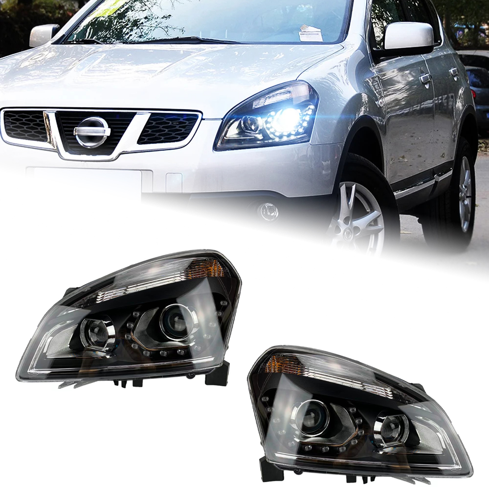 AKD Car Lights for Qashqai 2016-2022 LED Auto Taillight Assembly Upgrade X3 Design Dynamic Lamp Highlight Backlight Tool Accessories