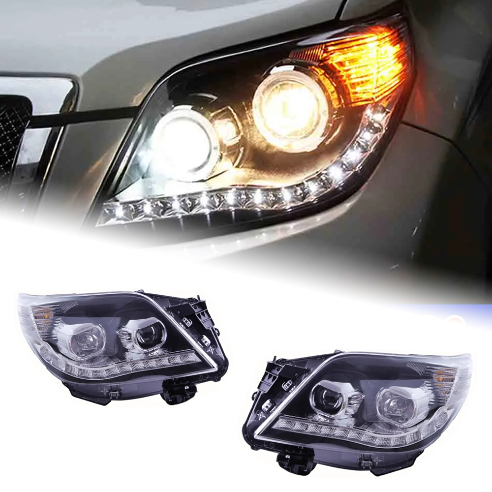 AKD Head Lamp for Toyota Prado LED Headlight 2010-2013 Headlights Prado DRL Turn Signal High Beam Angel Eye Projector Lens