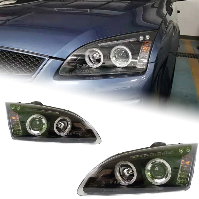 AKD Car Styling for Ford Focus Headlight 2005-2008 Focus LED Headlight Led Drl Angel Eye Hid Bi Xenon Auto Accessories