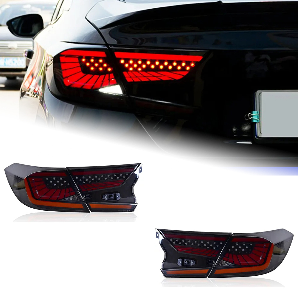 AKD Car Lights for Honda Accord X 2018-2022 10th G10 LED Taillights Upgrade Sky Star Design Dynamic Middle Run Through Lamp Accessories