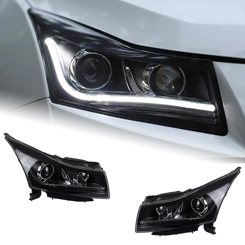 AKD Car Styling Head Lamp for Chevrolet Cruze Headlight 2009-2016 Double Lens LED DRL LED Signal Hid Bi Xenon Auto Accessories