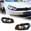 AKD Car Styling for VW Golf 6 Headlight 2009-2012 Dynamic Signal Golf6 LED DRL Hid Head Lamp Angel Eye Bi Xenon Beam Accessories