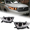 AKD Car Lights for Toyota Highlander 2012-2014 Kluger LED Headlights Assembly Upgrade RR Aurora Design Bifocal Lens Tool Accessories