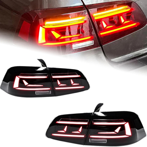 AKD Car Styling for VW Passat B7 Tail Lights 2012-2016 Magotan LED Tail Lamp B.5 Design DRL Dynami Signal Brake auto Accessories