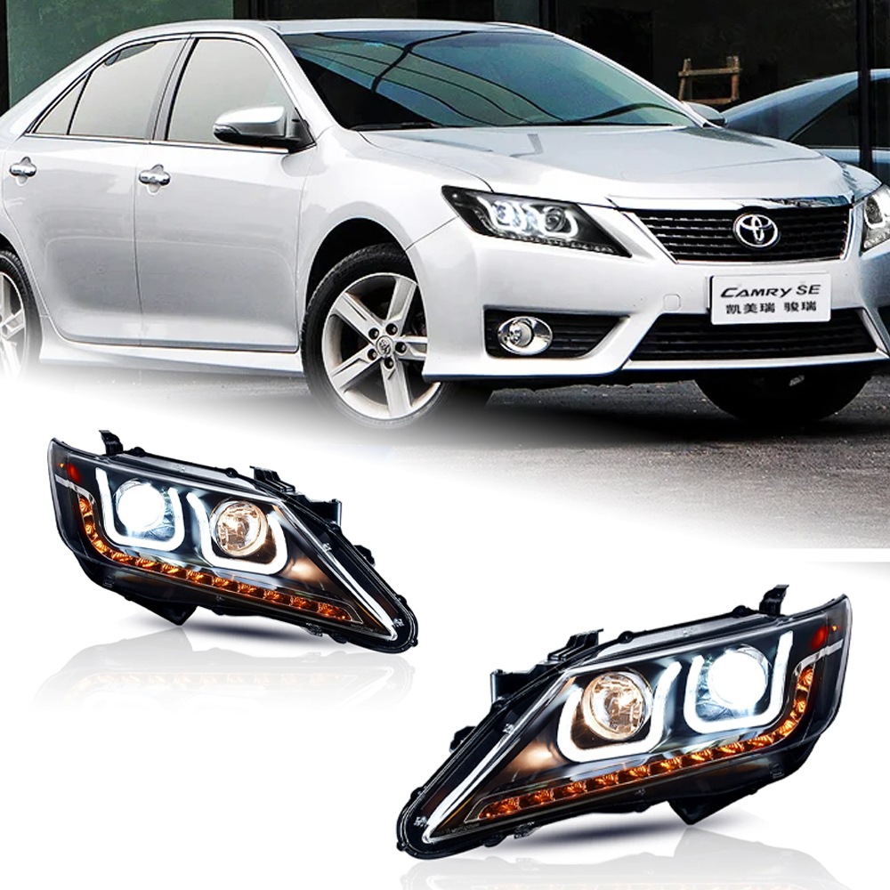 AKD Car Styling for Toyota Camry V50 LED Headlight 2012-2014 Camry LED DRL Hid Head Lamp Angel Eye Bi Xenon Accessories