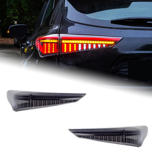 AKD Tail Lamp for Toyota Highlander LED Tail Light 2021-2022 Highlander Rear Fog Brake Turn Signal Automotive Accessories