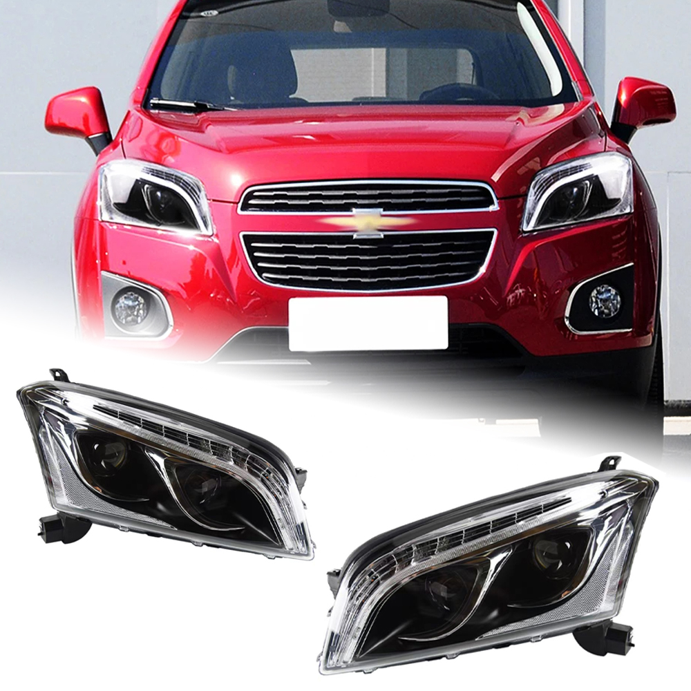 AKD Head Lamp for Chevrolet Trax LED Headlight 2013-2017 Headlights Trax DRL Turn Signal High Beam Angel Eye Projector Lens