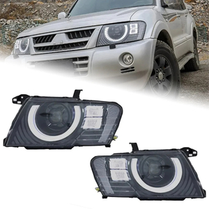 AKD Car Lights for Pajero V73 LED Headlight 2004-2016 Headlights V77 V75 DRL Turn Signal High Beam Angel Signal DRL Accessories