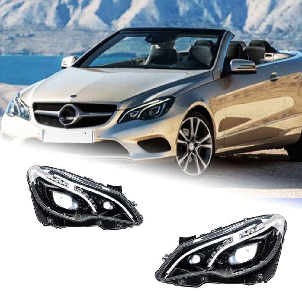 AKD Head Lamp for BENZ W207 A207 C207 E-Class Coupe LED Headlight 2009-2017 DRL Turn Signal High Beam Angel Eye Projector Lens