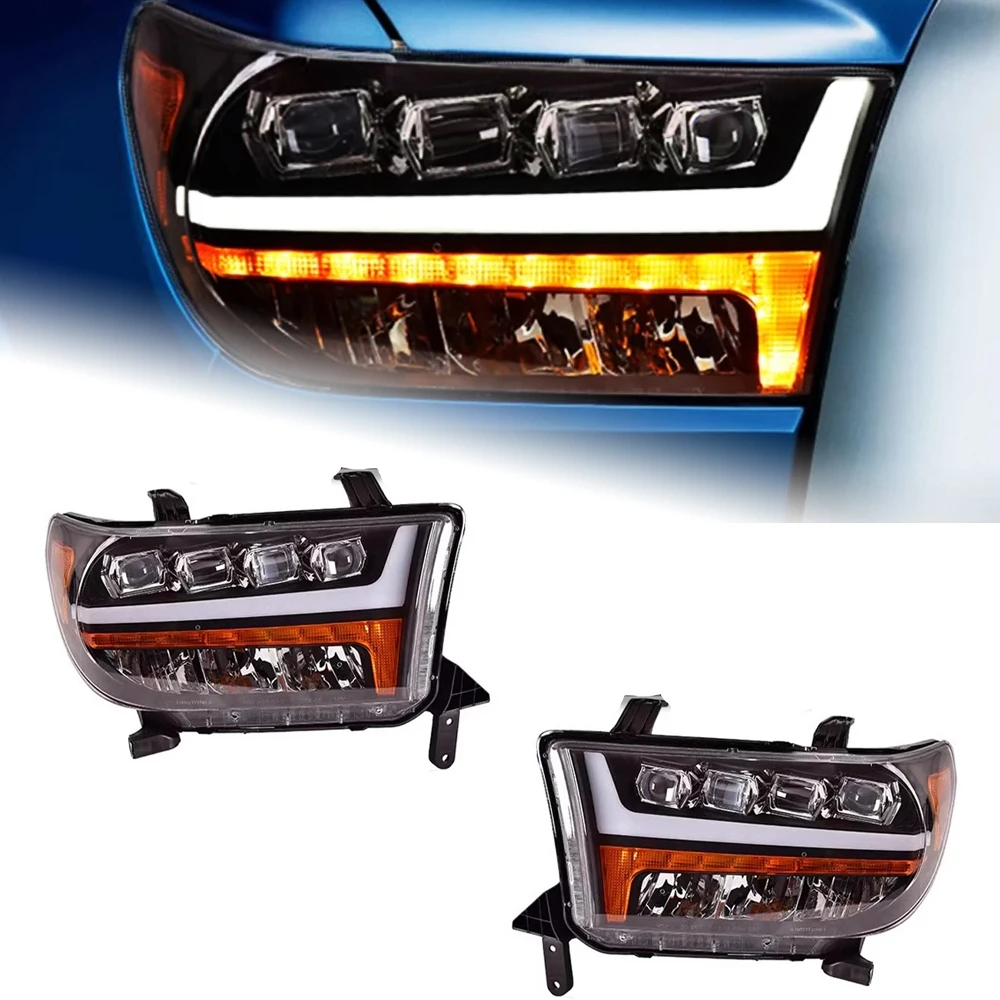 AKD Car Styling for Toyota Tundra LED Headlight 2014-2019 Headlights Tundra DRL Turn Signal High Beam AngelAccessories