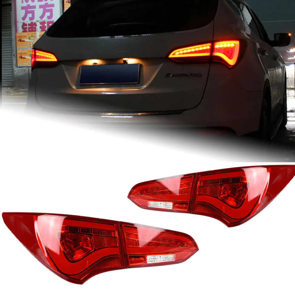 AKD Car Styling for Hyundai IX45 Tail Lights 2013-2017 New Santa Fe LED Tail Lamp LED DRL Signal Brake Reverse Auto Accessories