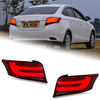 AKD Car Styling for Toyota Vois Tail Lights 2014-2016 Yaris Sedan LED Tail Lamp LED DRL Brake Signal Reverse auto Accessories