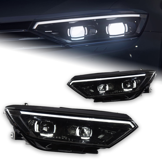 AKD Car Styling Head Lamp for VW Passat B8 LED Headlight Projector Lens 2015-2019 Magotan Angel Eye Headlights DRL Automotive