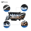 AKD Headlight Assembly Upgrade for 2016-2020 Toyota Land Cruiser Models, Featuring LED Laser Sequential Turn Signals, Daytime Running Lights, And Bi-xenon Projector Lenses.